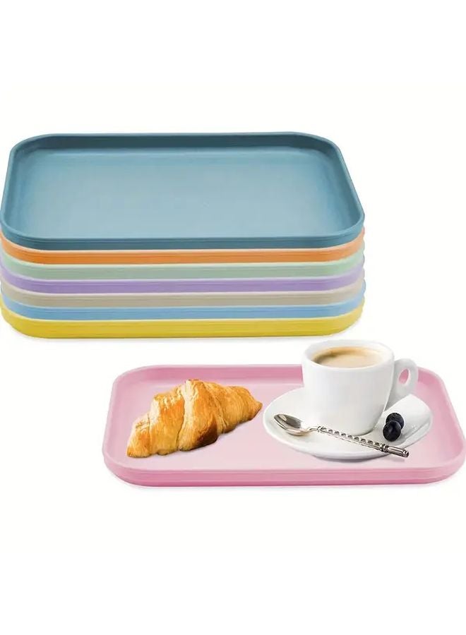 8 Pack Medium 12in X 8 3in Stackable Plastic Art Craft Storage Trays Set - Image 1